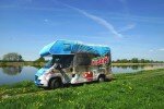 Hobby Siesta A55 GS Sport: Alkoven im Barsch-Design tourt durch Deutschland. © spothits/Hobby