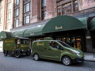 Nissan e-NV200: Kaufhaus Harrods liefert elektrisch. Foto: spothits/Nissan
