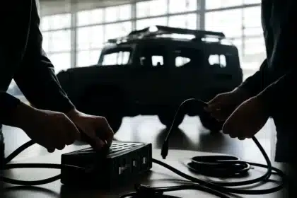Vernetztes Militärfahrzeug bei Vorführung von Renault und Thales
