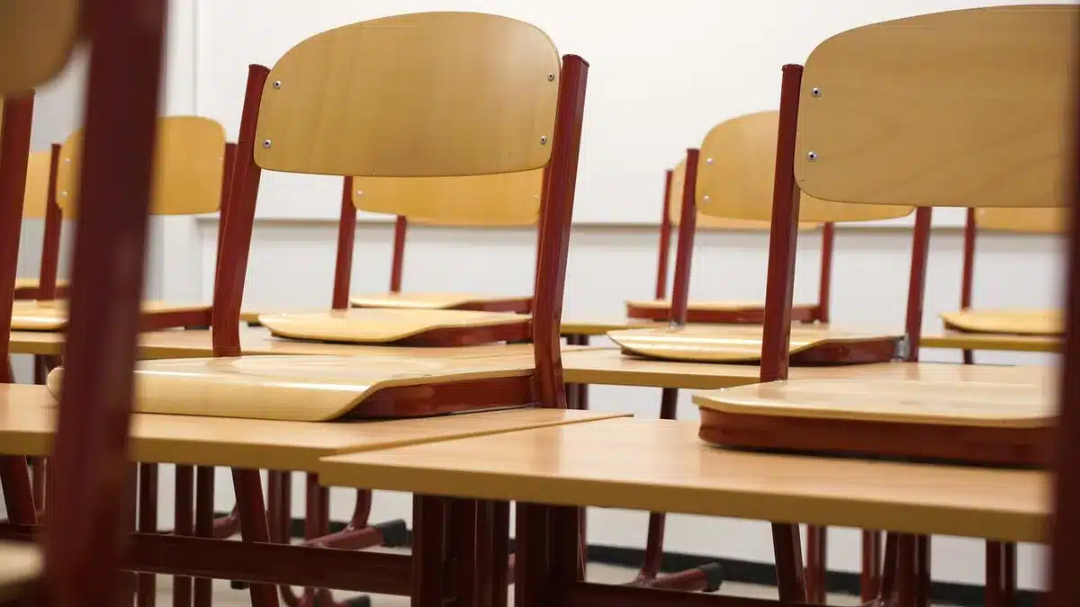 Theoretischer Unterricht in einem Fahrerschulungsraum