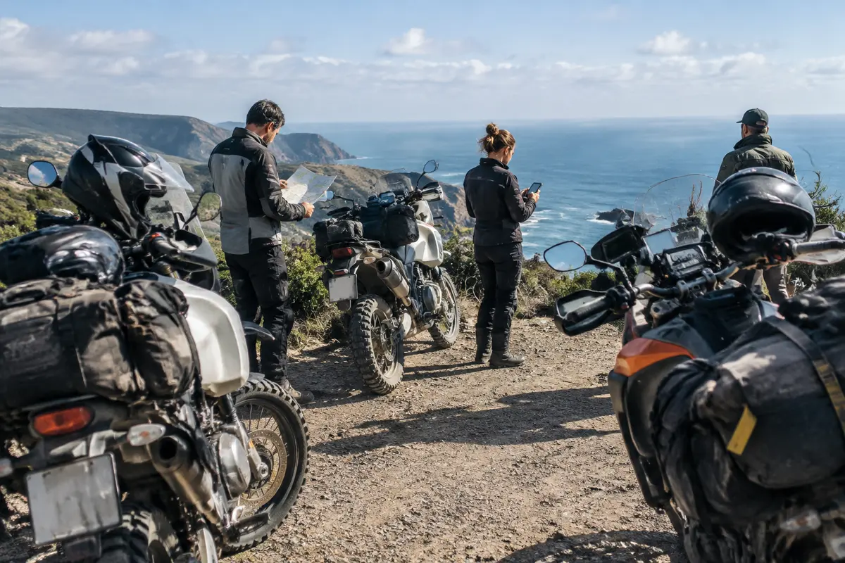 Ténéré-Enthusiasten auf Motorradtour durch den Balkan